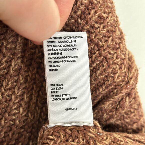 FREE PEOPLE High Hopes Cardigan Sweater Mariposa Brown Sz S {153} - Picture 7 of 7